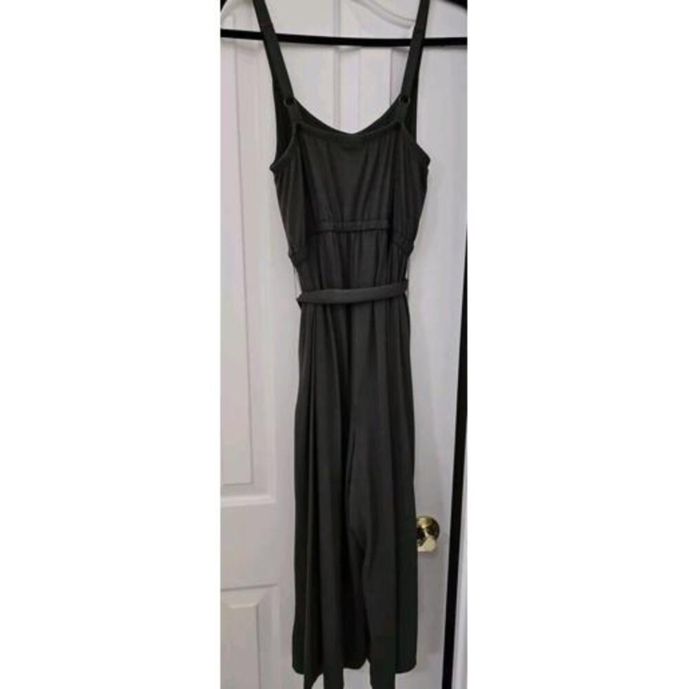 Torrid Culotte Jumpsuit 12 Green Plus Size Rayon Flowy - Picture 4 of 8